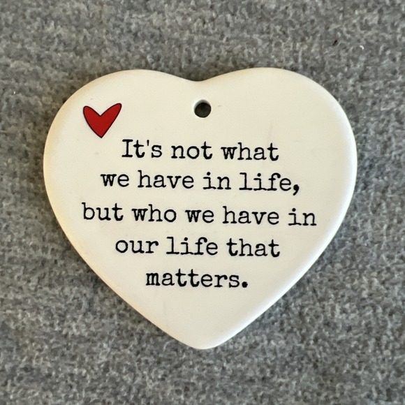 Ornament Ceramic Christmas Love Inspirational Exchange Tree Decor Family New - Picture 1 of 5